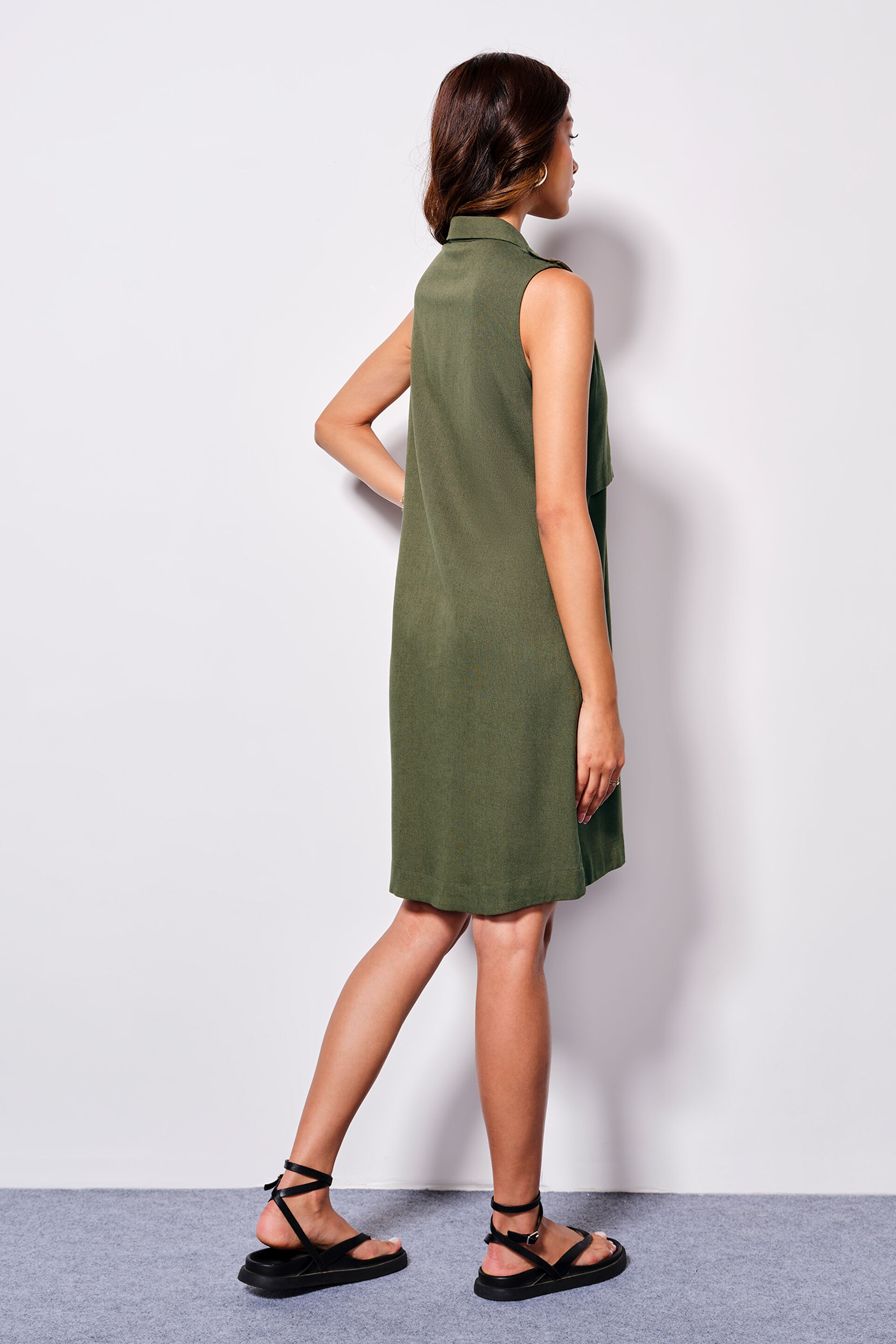 Viscose pinafore dress store